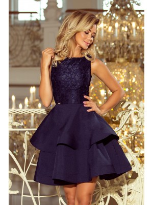 Елегантна рокля в тъмносиньо 205-3