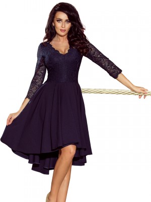 Елегантна асиметрична миди рокля 210-2