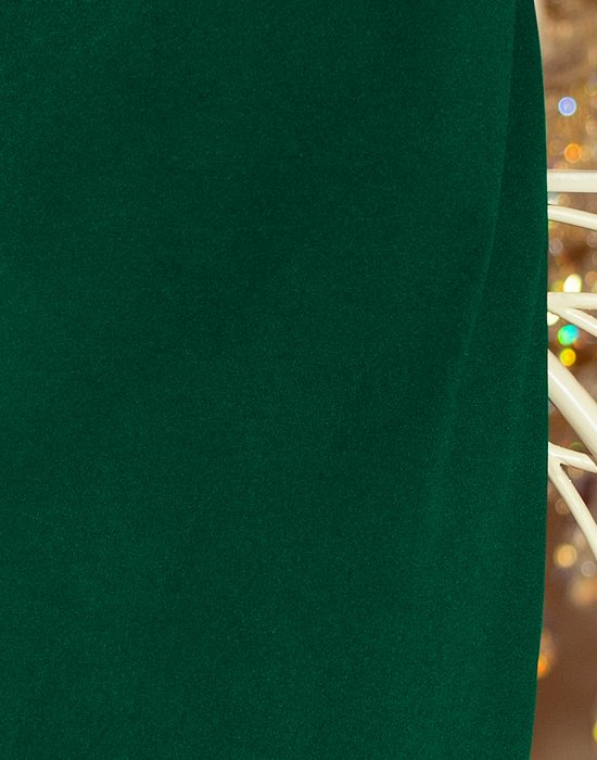 Зелена рокля с разкроени ръкави 217-2, Numoco, Миди рокли - Complex.bg