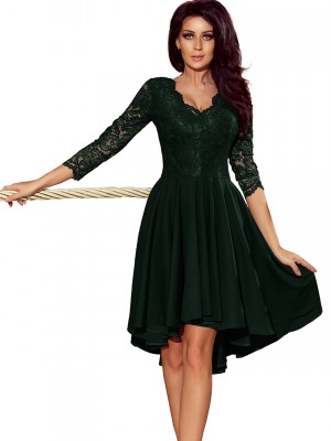 Елегантна асиметрична миди рокля 210-3