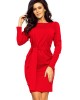 Ежедневна къса рокля в червено 209-6, Numoco, Къси рокли - Complex.bg