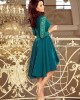 Елегантна асиметрична рокля в зелен цвят 210-8, Numoco, Миди рокли - Complex.bg