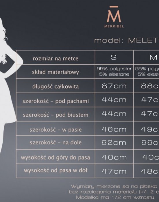 Ефирна рокля Meletri  в сив цвят, Merribel, Къси рокли - Complex.bg