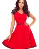 Елегантна червена рокля 254-2, Numoco, Къси рокли - Complex.bg