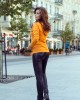Спортна дамска блуза в цвят горчица 262-1, Numoco, Блузи / Топове - Complex.bg
