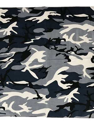 Кърпа за глава бандана Bandana в сив камуфлаж