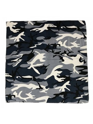 Кърпа за глава бандана Bandana в сив камуфлаж