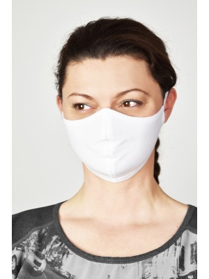 Защитна маска за лице в бял цвят