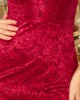Официална дантелена рокля в цвят бордо  234-1, Numoco, Миди рокли - Complex.bg