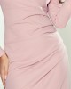 Асиметрична рокля в розов цвят 290-1, Numoco, Миди рокли - Complex.bg