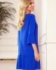 Елегантна рокля в син цвят 228-8, Numoco, Миди рокли - Complex.bg