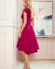 Официална рокля в цвят бордо 300-4, Numoco, Миди рокли - Complex.bg
