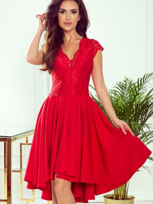 Официална рокля в червено 300-2