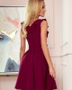 Елегантна рокля в цвят бордо 307-3, Numoco, Миди рокли - Complex.bg