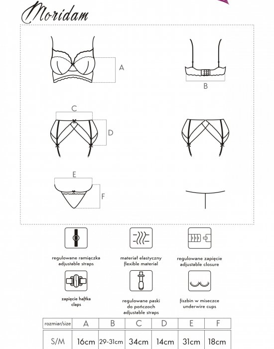 Секси комплект от три части Moridam, LivCo Corsetti Fashion, Комплекти - Complex.bg