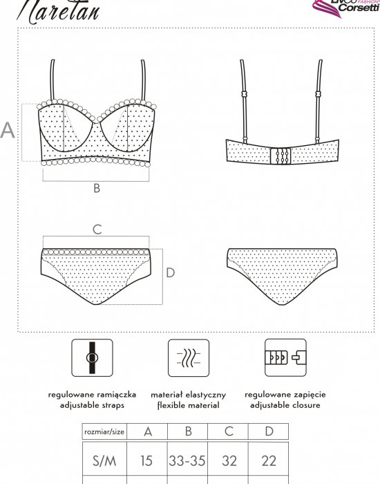 Секси комплект от две части Naretan, LivCo Corsetti Fashion, Комплекти - Complex.bg