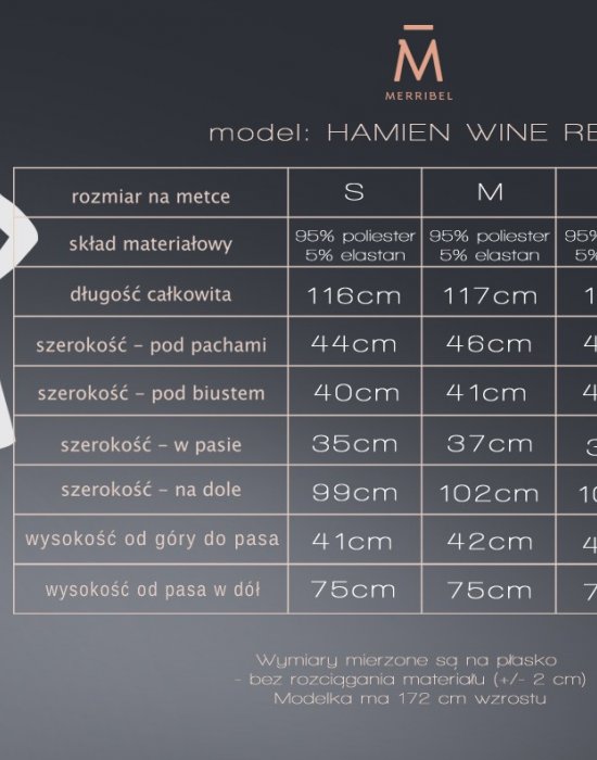 Елегантна миди рокля в червено Hamien, Merribel, Дрехи - Complex.bg