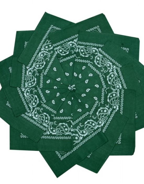 Кърпа за глава бандана Bandana в маслено зелен цвят, -, Бандани - Complex.bg