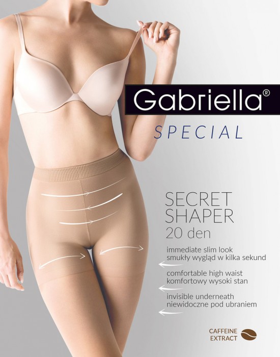 Моделиращ чорапогащник в бежов цвят SECRET SHAPER 20, Gabriella, Чорапогащи - Complex.bg