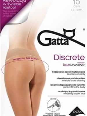 Чорапогащник в златист цвят Discrete Golden 15 DEN