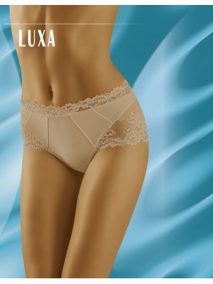 Бикини с дантела в бежов цвят Luxa