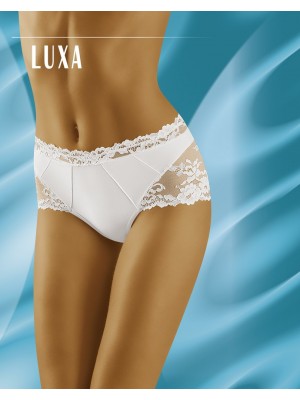 Бикини с дантела в бял цвят Luxa