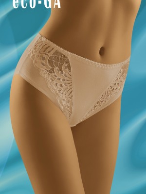 Бикини с висока талия в бежово Eco Ga