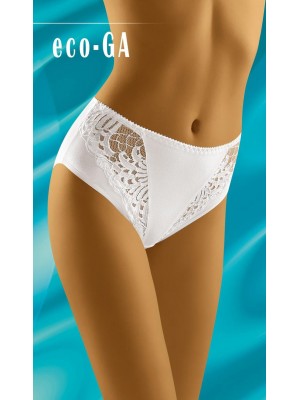 Бикини с висока талия в бяло Eco Ga