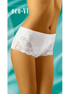 Боксерки с дантела в бял цвят Eco-Vi