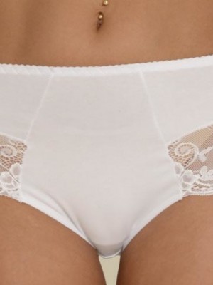 Бикини с висока талия в бял цвят INESS 530