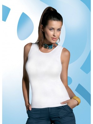 Памучен потник в бял цвят Alita