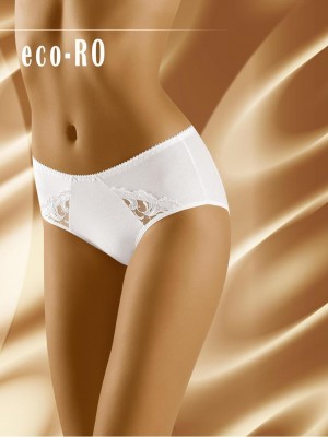 Гладки бикини в бял цвят Eco Ro