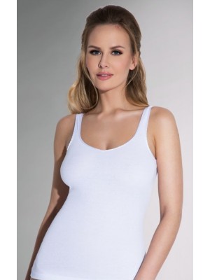 Дамски потник в бял цвят в макси размери Tola