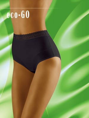 Черни бикини с висока талия Eco-Go