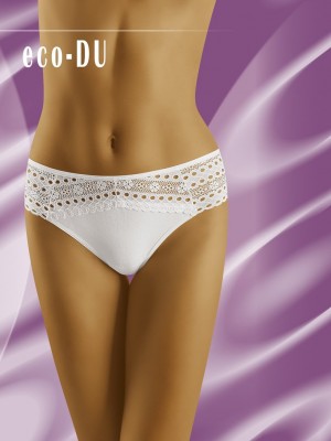 Дантелени бели бикини Eco Du