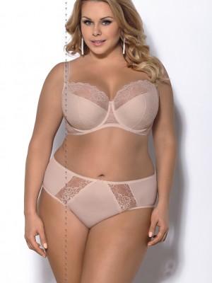 Сутиен в бежов цвят с полуподплатени чашки BLANCA