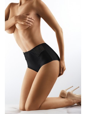 Бикини с висока талия в черен цвят 054