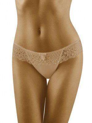 Бикини с дантела в бежов цвят Karioka
