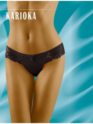 Бикини с дантела в черен цвят Karioka