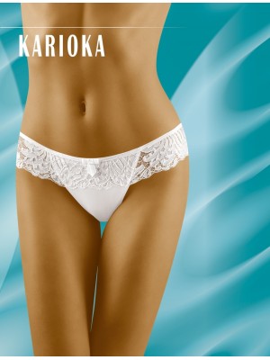 Бикини с дантела в бял цвят Karioka