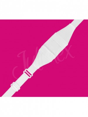 Закопчалка за изрязан гръб в бял цвят 