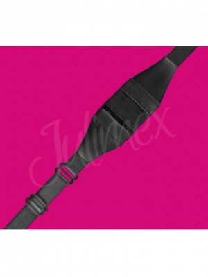 Закопчалка за изрязан гръб в черен цвят 