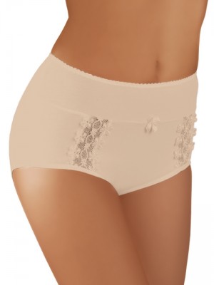 Бежови бикини с висока талия в големи размери BBL005