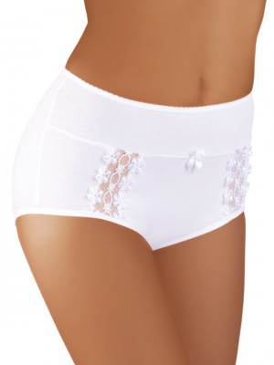 Бели бикини с висока талия в големи размери BBL005