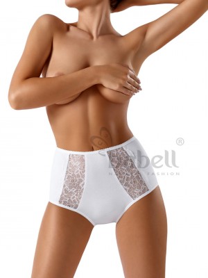 Бикини с висока талия в бял цвят