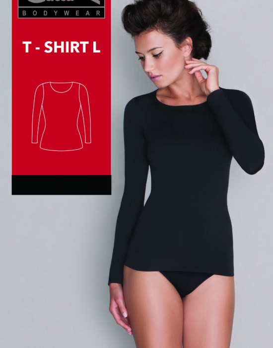 Дамска блуза с дълъг ръкав в тъмносиньо, Gatta Bodywear, Блузи / Топове - Complex.bg