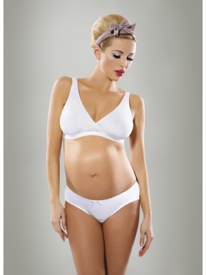 Мултифункционален бял сутиен за бременни и кърмачки Lilly