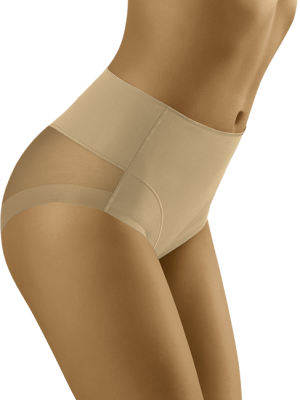 Бикини с висока талия в бежов цвят Uniqa