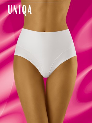 Бикини с висока талия в бял цвят Uniqa
