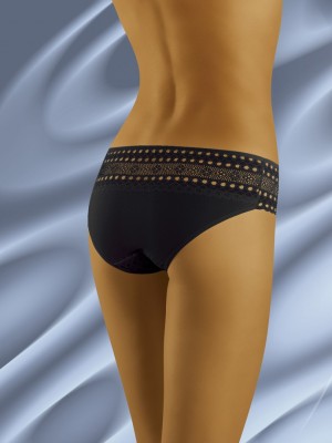 Памучни бикини на дупки в черен цвят Eco Ta